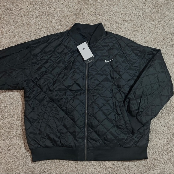 Nike Sportswear Women's Reversible Bomber Jacket Black XL - Picture 4 of 14
